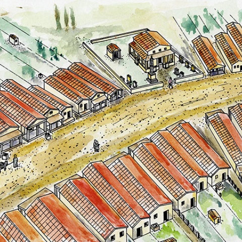 Vicus Iuliacum / Abschnitt Via Belgica Vicus Iuliacum / Abschnitt Via Belgica